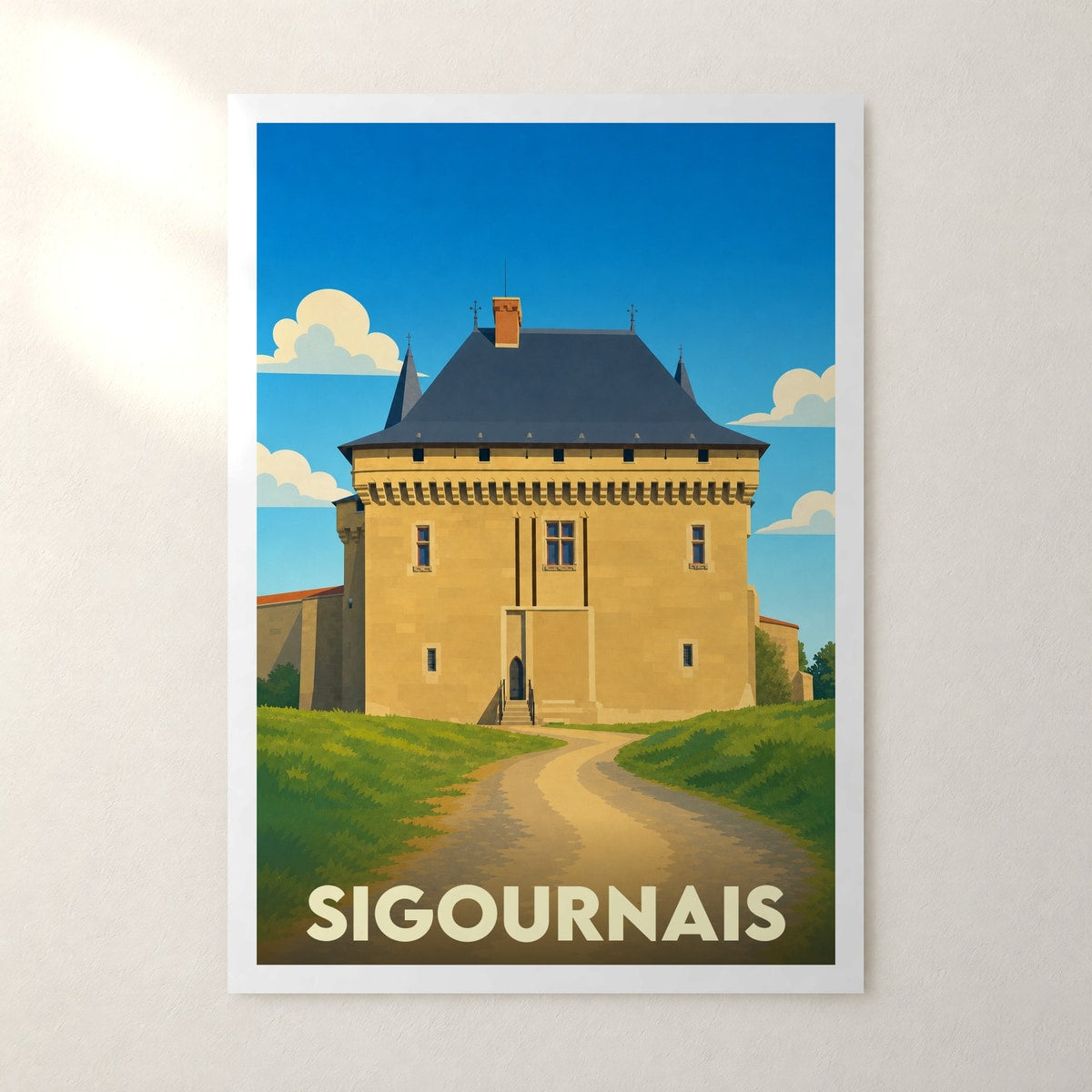 Affiche Sigournais – sans cadre, accrochée au mur