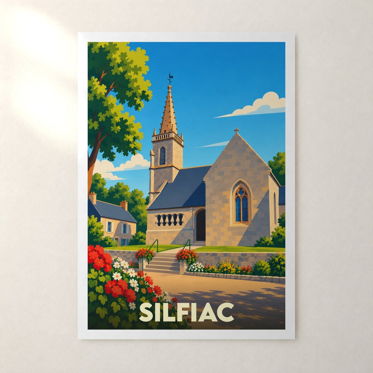 Affiche Silfiac – sans cadre, accrochée au mur