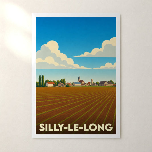 Affiche Silly-le-Long – sans cadre, accrochée au mur