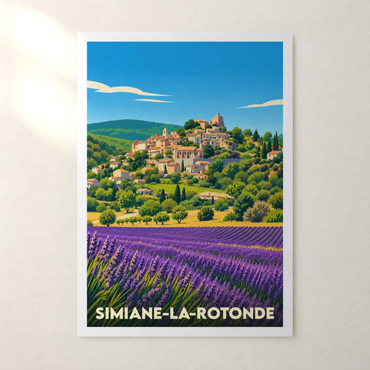 Affiche Simiane-la-Rotonde – sans cadre, accrochée au mur