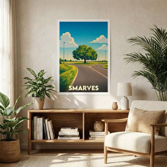 Affiche A1 (59,4 x 84,1 cm) Sans cadre souvenir de Smarves