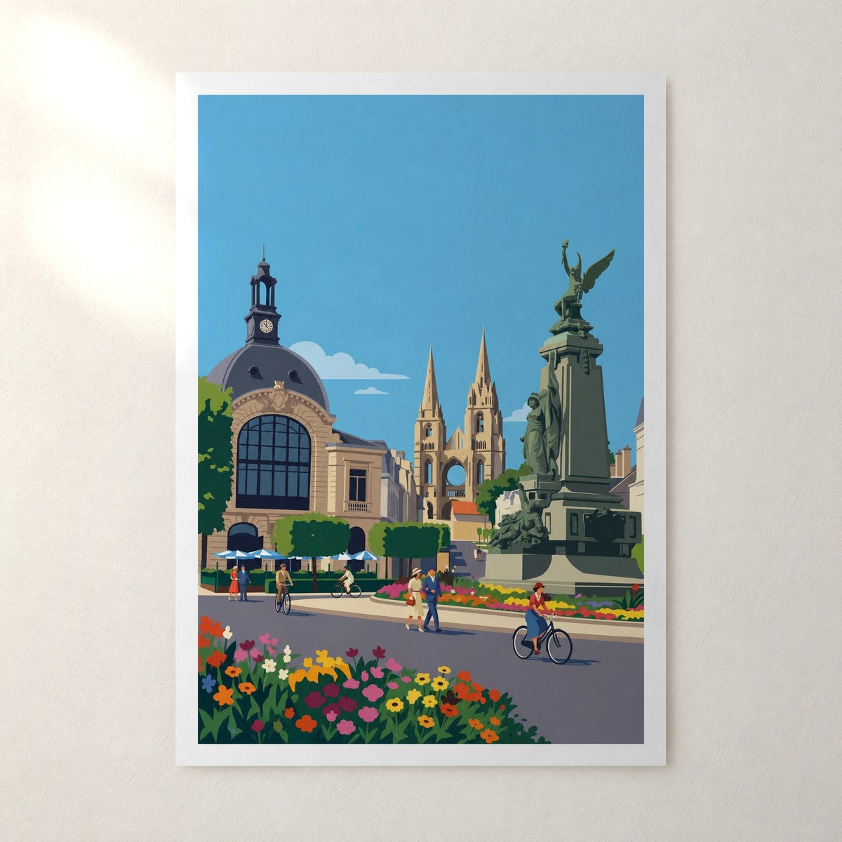 Affiche Soissons – sans cadre, accrochée au mur