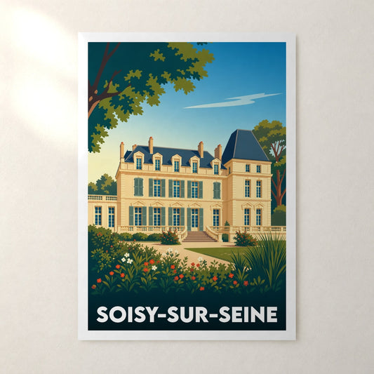 Affiche Soisy-sur-Seine – sans cadre, accrochée au mur