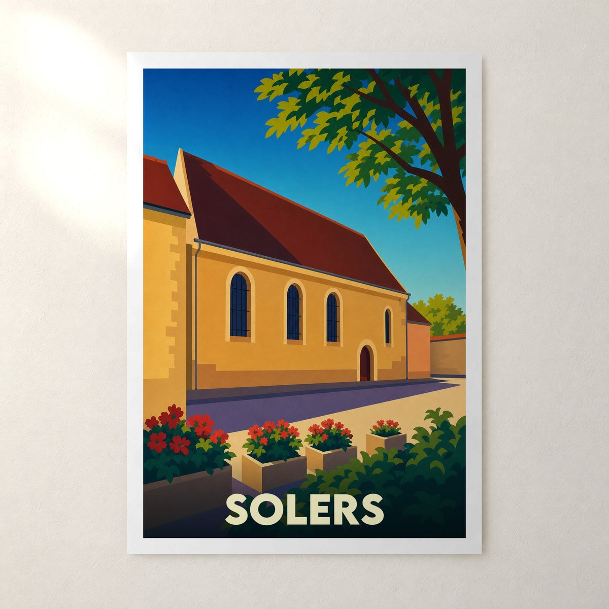 Affiche Solers – sans cadre, accrochée au mur