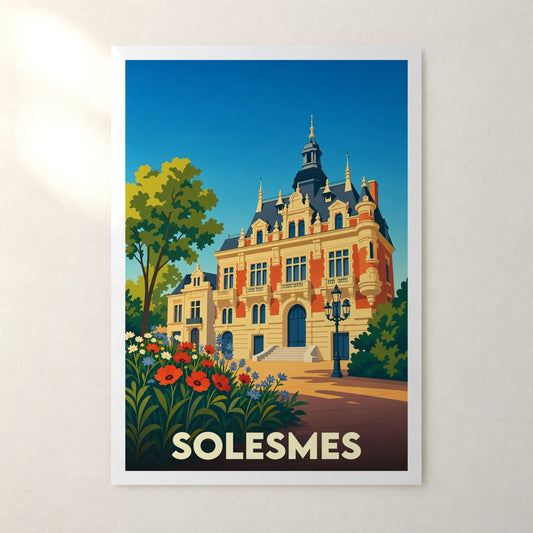 Affiche Solesmes – sans cadre, accrochée au mur