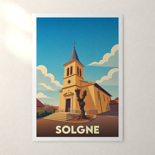 Affiche Solgne – sans cadre, accrochée au mur