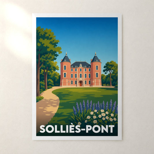 Affiche Solliès-Pont – sans cadre, accrochée au mur