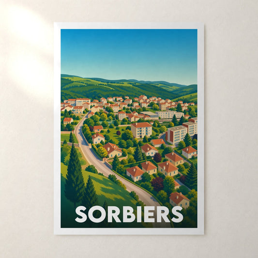 Affiche Sorbiers – sans cadre, accrochée au mur