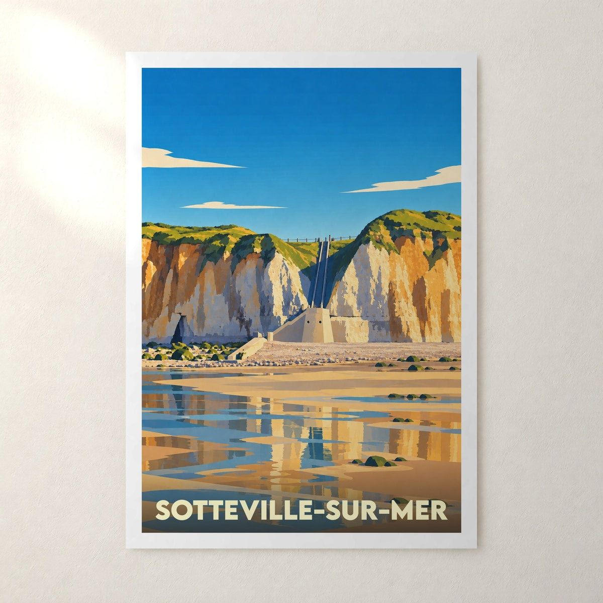 Affiche Sotteville-sur-Mer – sans cadre, accrochée au mur