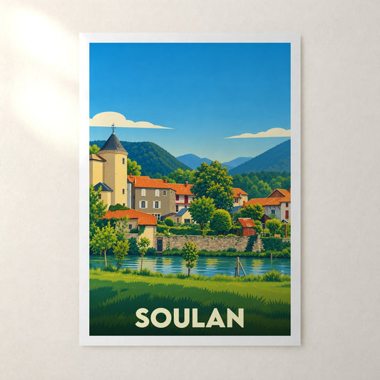 Affiche Soulan – sans cadre, accrochée au mur