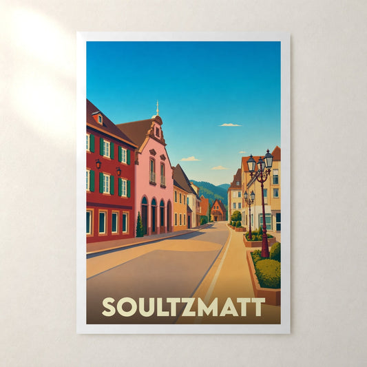 Affiche Soultzmatt – sans cadre, accrochée au mur