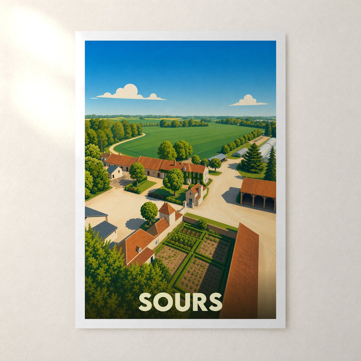 Affiche Sours – sans cadre, accrochée au mur