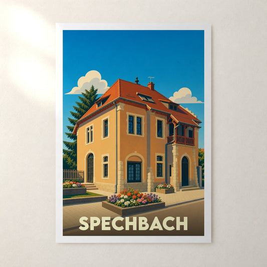 Affiche Spechbach – sans cadre, accrochée au mur