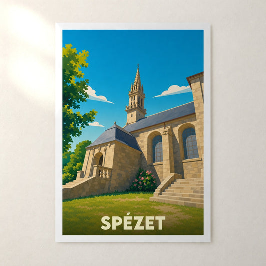 Affiche Spézet – sans cadre, accrochée au mur