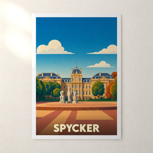 Affiche Spycker – sans cadre, accrochée au mur