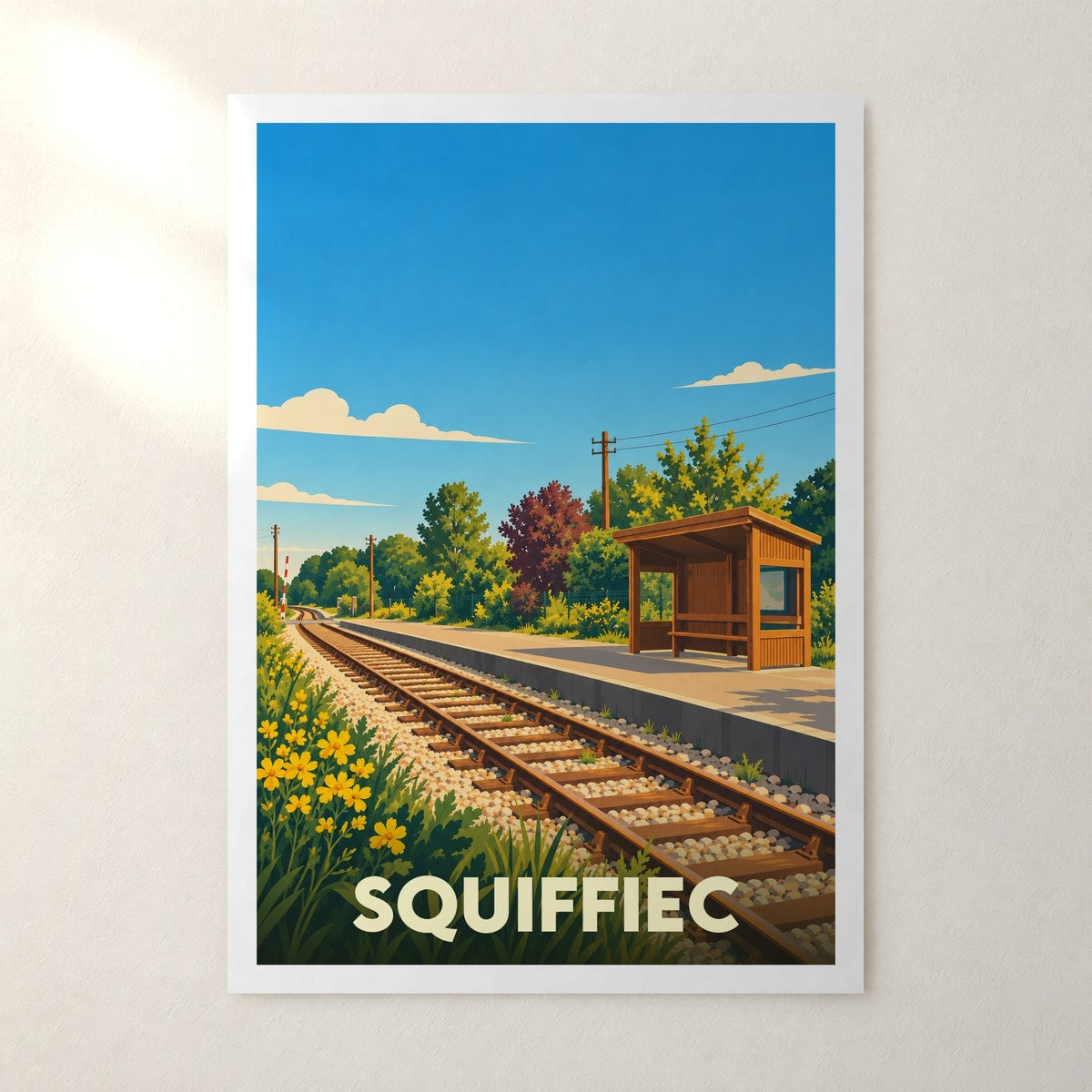 Affiche Squiffiec – sans cadre, accrochée au mur