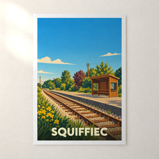 Affiche Squiffiec – sans cadre, accrochée au mur