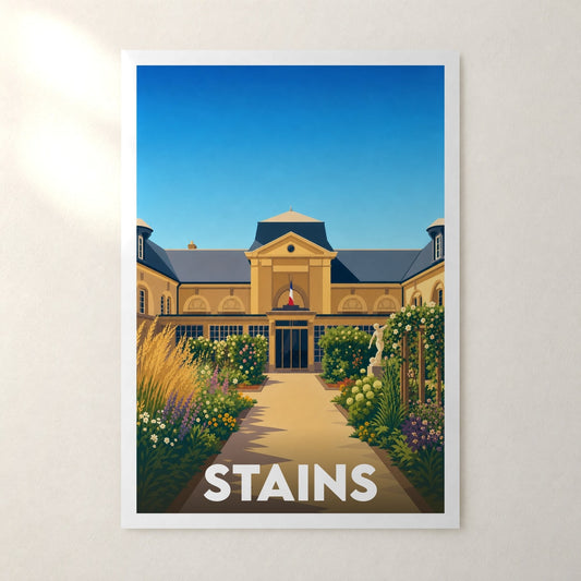 Affiche Stains – sans cadre, accrochée au mur