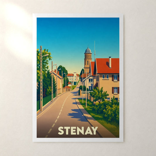Affiche Stenay – sans cadre, accrochée au mur