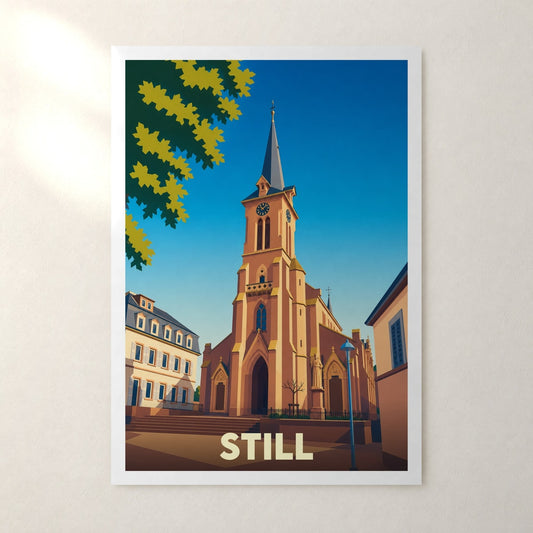 Affiche Still – sans cadre, accrochée au mur