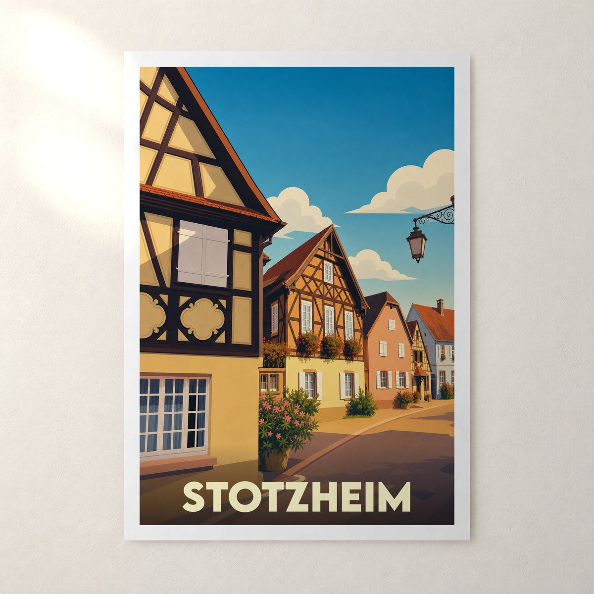 Affiche Stotzheim – sans cadre, accrochée au mur