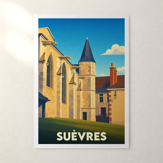 Affiche Suèvres – sans cadre, accrochée au mur