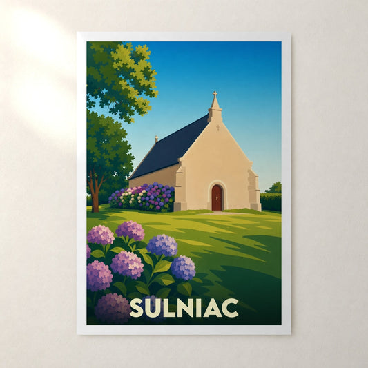 Affiche Sulniac – sans cadre, accrochée au mur