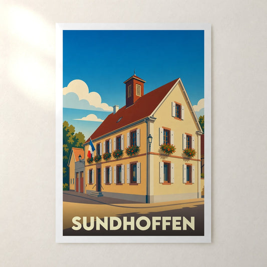 Affiche Sundhoffen – sans cadre, accrochée au mur