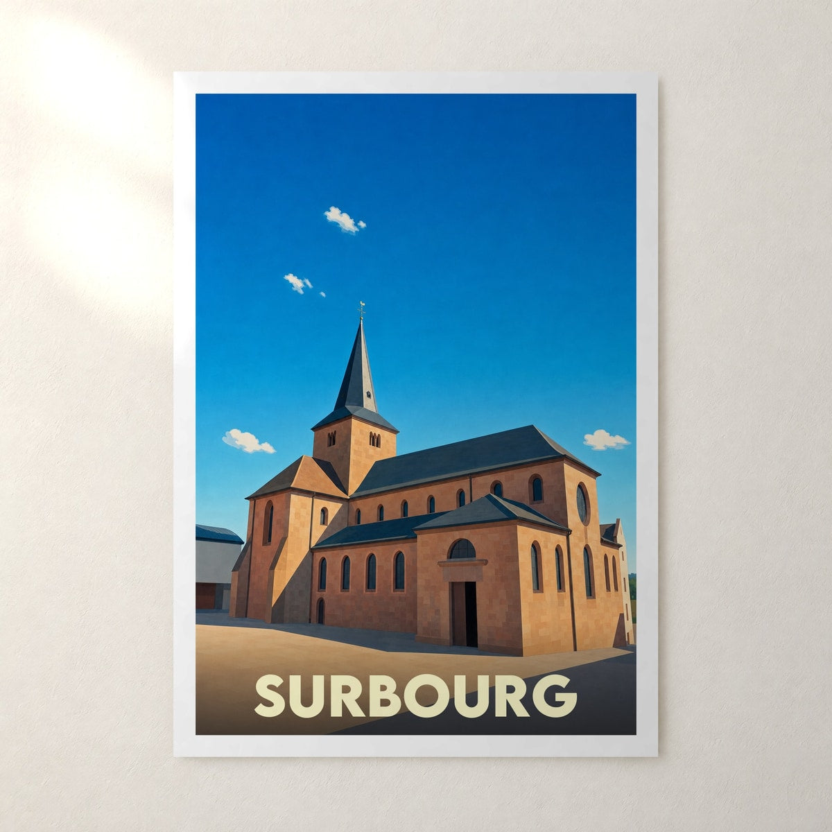 Affiche Surbourg – sans cadre, accrochée au mur