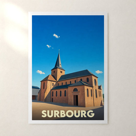 Affiche Surbourg – sans cadre, accrochée au mur