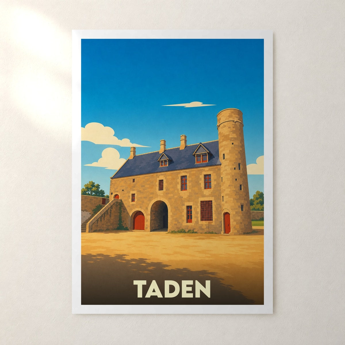 Affiche Taden – sans cadre, accrochée au mur