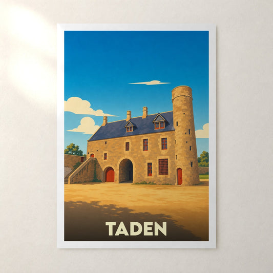 Affiche Taden – sans cadre, accrochée au mur