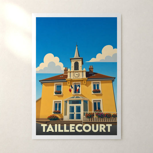 Affiche Taillecourt – sans cadre, accrochée au mur