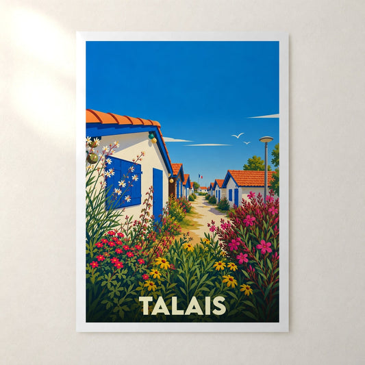 Affiche Talais – sans cadre, accrochée au mur