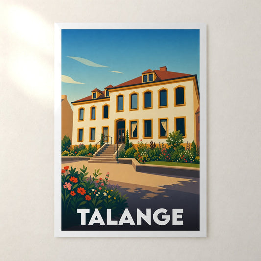 Affiche Talange – sans cadre, accrochée au mur