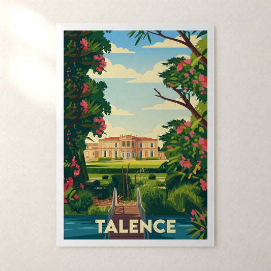Affiche Talence – sans cadre, accrochée au mur