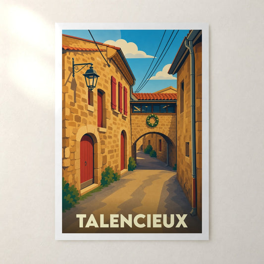 Affiche Talencieux – sans cadre, accrochée au mur