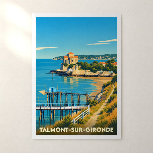 Affiche Talmont-sur-Gironde – sans cadre, accrochée au mur