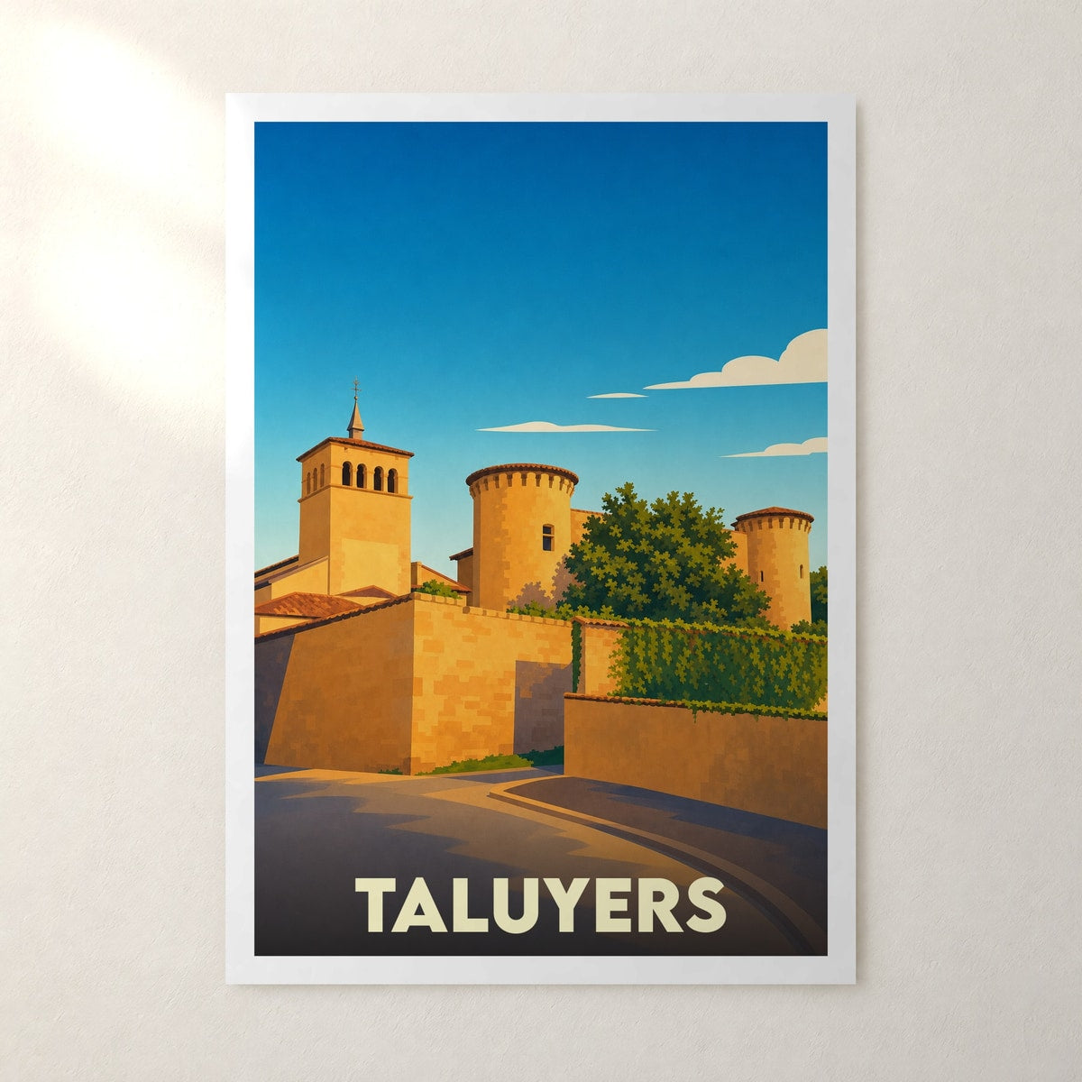 Affiche Taluyers – sans cadre, accrochée au mur