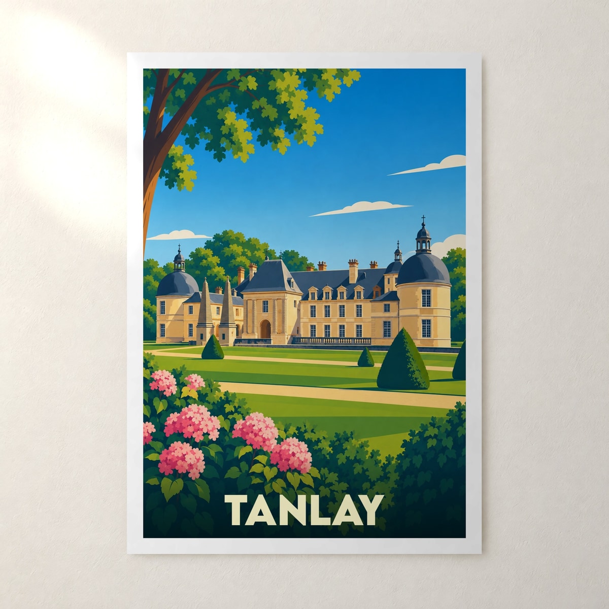 Affiche Tanlay – sans cadre, accrochée au mur