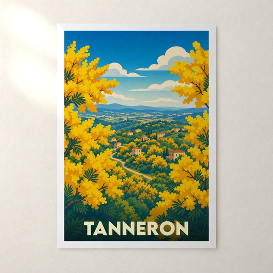 Affiche Tanneron – sans cadre, accrochée au mur