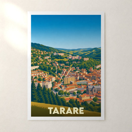 Affiche Tarare – sans cadre, accrochée au mur