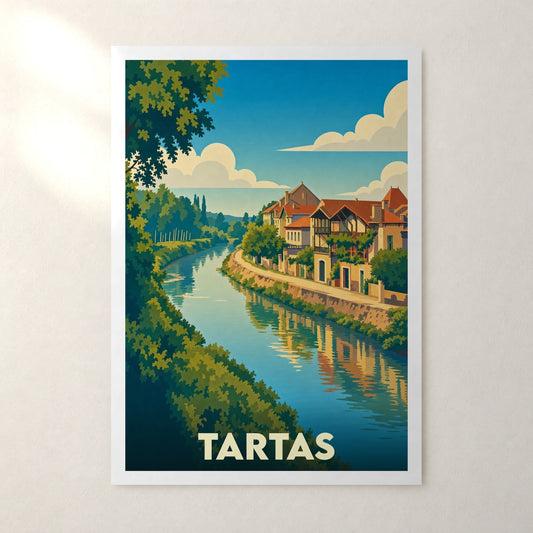 Affiche Tartas – sans cadre, accrochée au mur