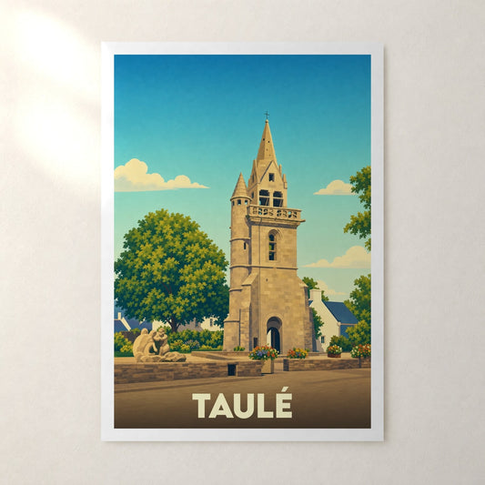 Affiche Taulé – sans cadre, accrochée au mur