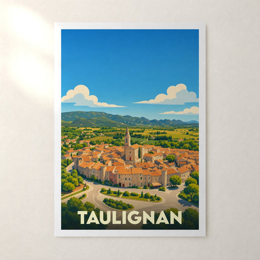 Affiche Taulignan – sans cadre, accrochée au mur