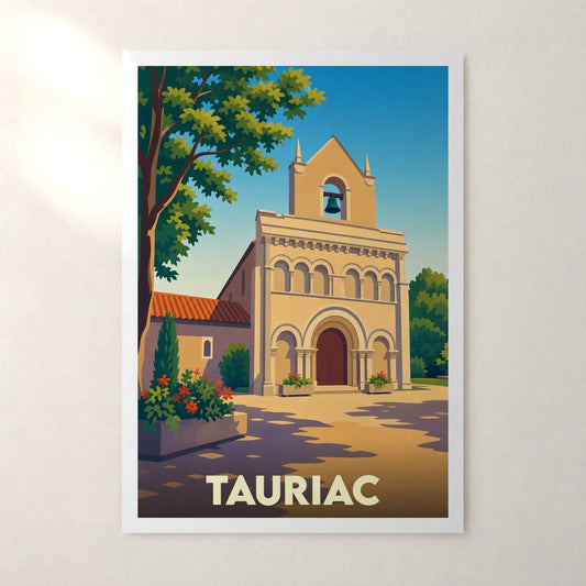 Affiche Tauriac – sans cadre, accrochée au mur
