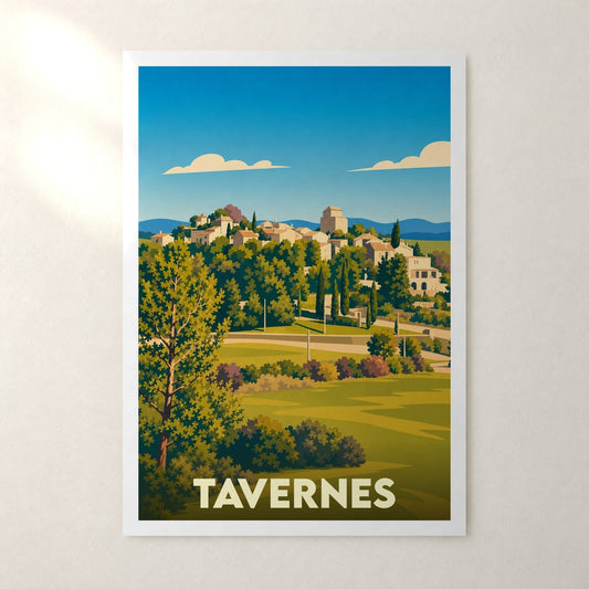 Affiche Tavernes – sans cadre, accrochée au mur