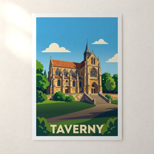 Affiche Taverny – sans cadre, accrochée au mur