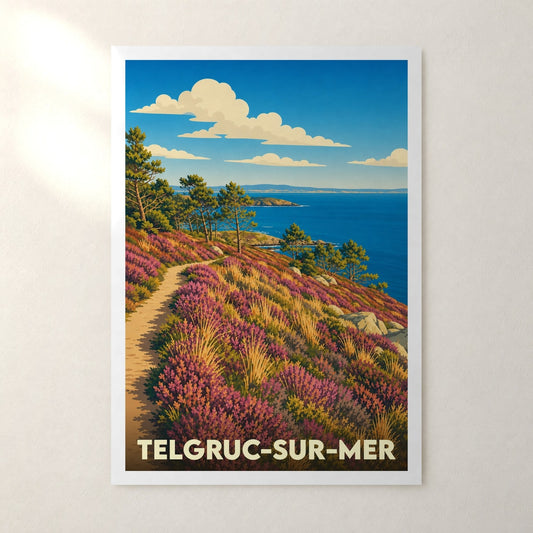 Affiche Telgruc-sur-Mer – sans cadre, accrochée au mur