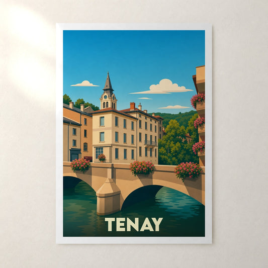 Affiche Tenay – sans cadre, accrochée au mur